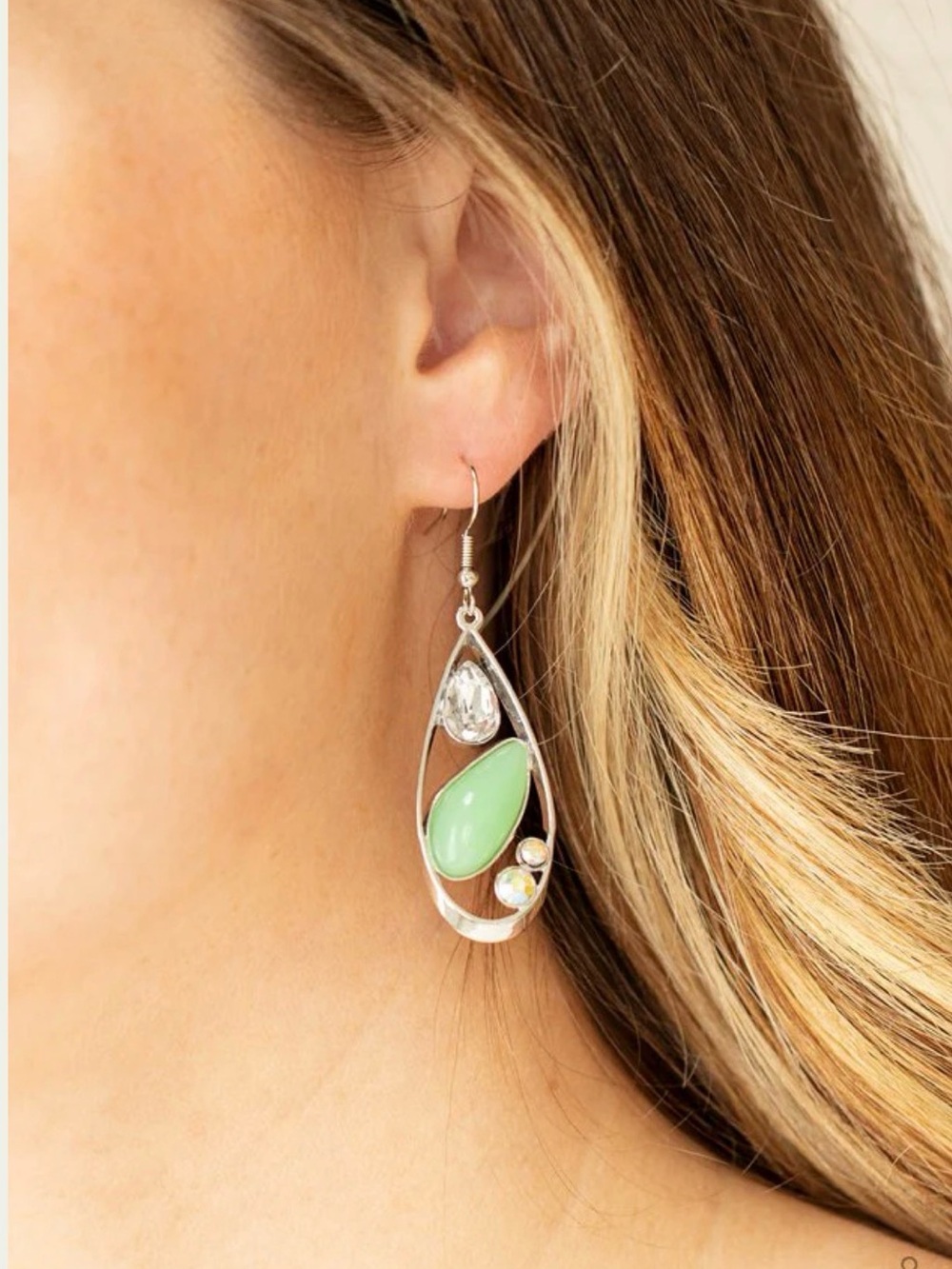 Harmonious Harbors Green Earrings